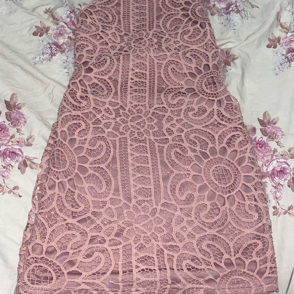Nude maxi dress